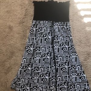 Black and white tube top summer dress!